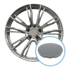 X Autohaux 670279784484 Car Wheel Hub Center Caps 62mm 2.44 Inch Od Universal For Durable Plastic Gray