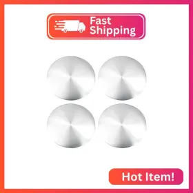 A22082300ux0686 X Autohaux 4pcs 65mm Silver Tone Car Universal Wheel Center Hub Caps Emblem Badg
