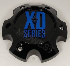 Xd Series 1079l140sgb-h34bc New Gloss Black N Blue Xd820 6x135 Only Wheel Rim Center Cap