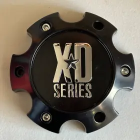 1079l145sb-h42 Xd Series Wheel Center Cap Satin Black With Screws 1 Piece New