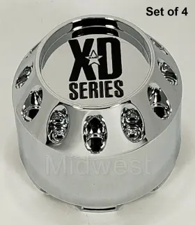 464k75 Xd Series New 4 Chrome 779 786 795 Wheel Rim Center Caps 5x4.5 5x4.75 5x5.0 Only
