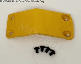 811fin89000-yl Xd Series New Yellow Rockstar 2 Xd811 18x9 0mm Wheel Insert W Screws