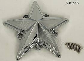 Xd Series 885463180311 New 5 Chrome Xdstar-ch Kmc Xd775 Replacement Stars With Screws