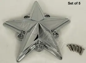 Xd775 Xd Series 885463180311 New 5 Chrome Xdstar-ch Kmc Replacement Stars With Screws