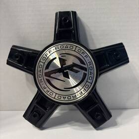 Xf 0249-5h Off Road Center Cap Cover Wheels/rim 1 Black And Silver
