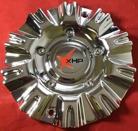 Xhp Wheels S31-duece-cap Two Lg0906-05 Center Cap Chrome Custom /8871-72