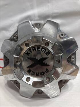 Xtreme Force 8q002212f-1 Chrome Wheel Center Cap 8-lug Bolt On Replacement