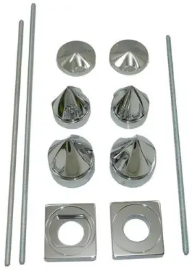 Ca4271 Yana Shiki Axle Spiked Dress-up Kit - Chrome