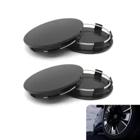Yum232 Yumfugu 4 Pcs Car Wheel Hub Center Caps 2.36 Od Snap-in Rust-proof Accessories