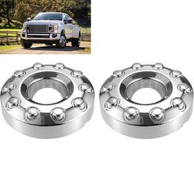 Zollou Ln-1010-s 1 Pair Wheel Center Hub Caps Dually 10 Lug For 2005-17 Ford F450 F550 Super Duty