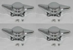 American Racing Fluted Bar Spinner 2-1/4 + 2-1/8 Spacing Wheel Rim Center Caps New. Price: $129.99.