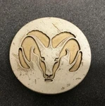 *dod 107* Mopar, Chrysler, Dodge Silver Center Wheel Cap 5DD62 39699 Used. Price: $12.50.