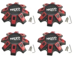 4X New Moto Metal MO969 Satin Black / Red Wheel Rim Center Caps 8 Lug M-947SB. Price: $296.00.