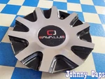 Cavallo Wheels # C275L175A Black/silver Metal Center Cap 41 (qty. 1) Used. Price: $65.98.