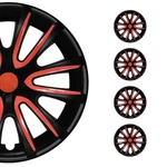 16" Wheel Covers Hubcaps Ford F-series Black Red Matte New. Price: $91.91.