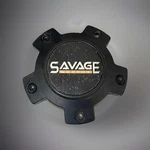 Savage Wheels Black Center 5414B-5X127 Hubcap Rim Cover Used. Price: $49.00.