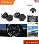 4PCS Universal Wheel Center Caps, Snap-in Protective Hub Covers, 54MM Black New. Price: $11.39.