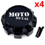 Set Of Moto Metal Gloss Black 8 Lug Bolt On MO993 Center Cap 1079L170MO4GB-H62 New. Price: $134.80.