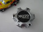 Moto Metal Chrome/black Custom Lug Wheel Center Cap # 306B139-6H Used. Price: $37.99.