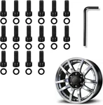 16PCS Fuel Wheel Center Cap Screws For-bbgbgbkgbq, Stainless 1001-63 Black New. Price: $18.93.