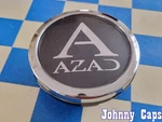Azad Wheels # C435-1 Chrome Custom "floater" Center Cap 80 (qty. 1) Used. Price: $99.50.