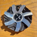 Starr Custom Wheel Center Cap, Black And Silver, Part # C-780AL 01 Used. Price: $64.95.