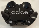 Dolce Wheels Black Custom Center Caps (1) # BC-636 New!!. Price: $69.00.