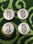 Enkei Wheels Repainted Silver 2-1/8 Od Cover Center Cap #00041-12980 Used. Price: $35.00.