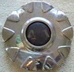 Asa Wheels Chrome Custom Center # 8B340 (1 Cap) Used. Price: $39.90.