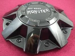 Monster Off-road Wheels Gloss Black Custom Center Cap # C-864-4 (1) Used. Price: $69.95.