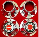 1980-1996 Ford F150 Bronco Van Chrome 4X4 Center Caps Hubs Set Red New 2 Open. Price: $452.99.