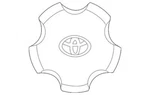 Genuine Toyota Center Cap 4260B-0C020 New. Price: $57.03.