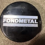 G002 Fondmetal Black / Chrome Wheel Center Cap Used. Price: $25.00.