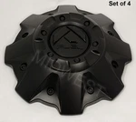 4 New 1001-63MBGB Fuel All Matte Black 5/6 Lug Wheel Rim Center Caps Screws. Price: $144.00.