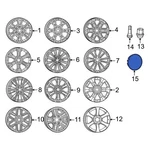 For Jeep Wagoneer 2025 68648899AA Wheel Cap New. Price: $10.18.