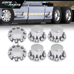 Front & Rear Complete Silver Hub Cover Semi Truck Wheel Kit Axle 33MM Lug New. Price: $177.29.