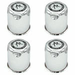 4X New American Racing 3.27" Od Push Thru Chrome Wheel Center Caps 3.75" Tall. Price: $72.00.