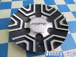 Forte Wheels # C-377-1 Used Blk & Silv Metal Center Cap 51 (qty. 1). Price: $29.96.