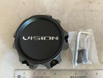 Vision Wheels Matte Flat Black Rim Hub Cover Center Cap C353MB-6V Lug New. Price: $55.00.