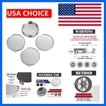 Stylish Chrome Center Caps For 56MM Wheels - Set Of 4, Scratch Resistant New. Price: $38.24.