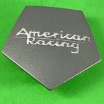 American Racing Satin Black Wheel Center Hub Cap 5LUG AR920 Blockhead Used. Price: $20.00.
