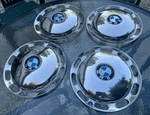 Set Of 4 Vintage Bmw 2002 1602 1800 Hubcaps Metal Chrome E10 12.5" Wheel Covers Used. Price: $109.95.