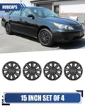15" 4PCS Black Steel Wheel Covers Hubcaps For 2002-2006 Toyota Camry Snap-on New. Price: $42.99.