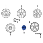 For Nissan Altima 2005-2006 40342ZB700 Wheel Cap New. Price: $86.00.