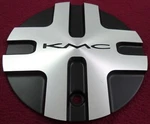 Kmc Wheels Silver / Matte Black Custom Center Cap # 0495L155-BAL (1) Used. Price: $59.95.