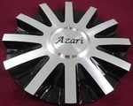 Azari Wheels Silver / Gloss Black Custom Center Cap # 625-28-AL (1) Used. Price: $69.95.