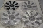 Platinum Wheels Gloss Black / Silver Custom Center Caps Set #89-9434 New. Price: $109.95.