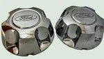 Set Of 2 Ford Chrome Oem Wheel Center Cap # F8AC-1A096-CA Used. Price: $48.99.