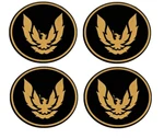 Oer Gold And Black Gta Wheel Cap Emblem Set For 1982-1992 Pontiac Firebird New. Price: $109.98.