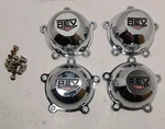 Set Of 4: Rev Wheels Chrome Center # 100CAP 330C06. 14/15 Screws Used. Price: $59.00.